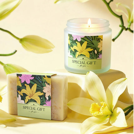 Sunflower-Scented Spa Bath Gift Set