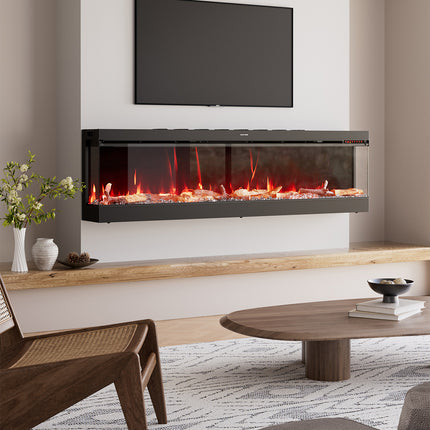 70’’ Electric Fireplace with Remote Control