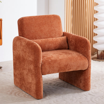 Modern Accent Chair with Lumbar Pillow