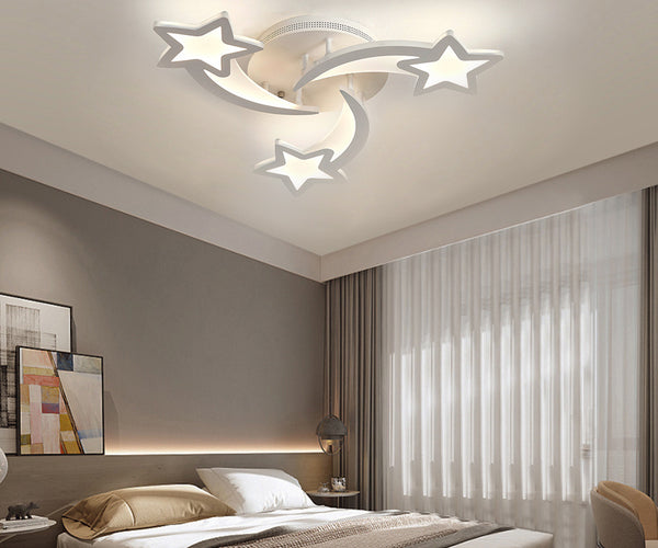 Modern Star LED Chandelier Ceiling Light 3 Head Cool