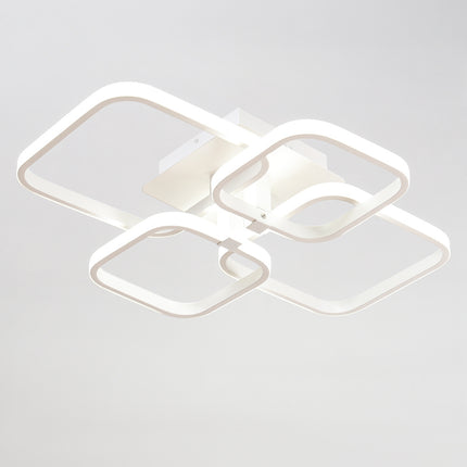 Square LED Ceiling Light Chandelier Lamp Cool White Light 4 Head