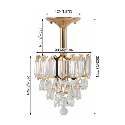 Elegant Crystal Pendant Light Chandelier