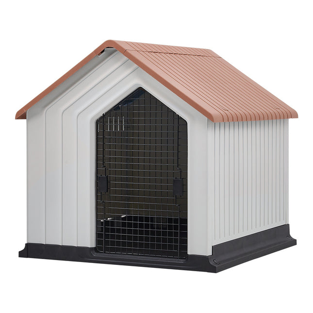 Orange Small Waterproof Plastic Dog House Pet Kennel