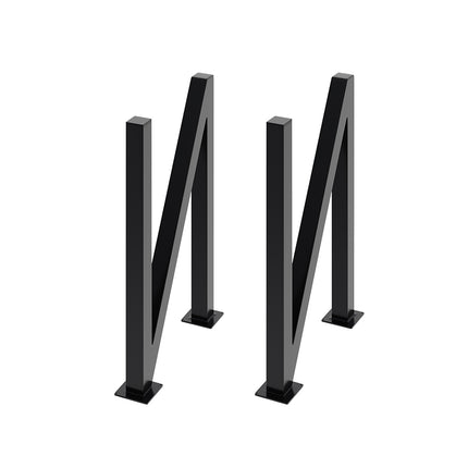 2Pcs Anti-Slip N-shaped Iron Table Legs