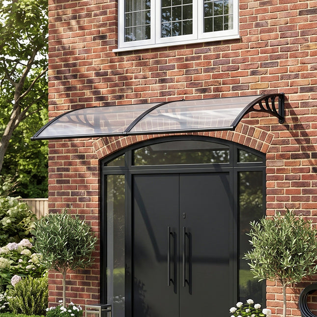 Outdoor Door Canopy Window Awning with Drainage Channel