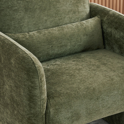 Modern Accent Chair with Lumbar Pillow