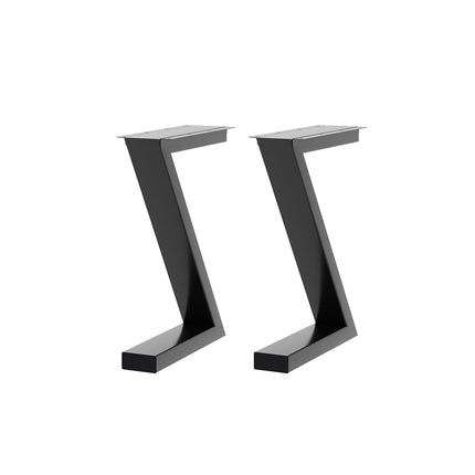Set of 2 Metal Table Legs in 40cm Height