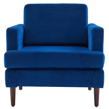 Mid-Century Blue Single Sofa Armchair