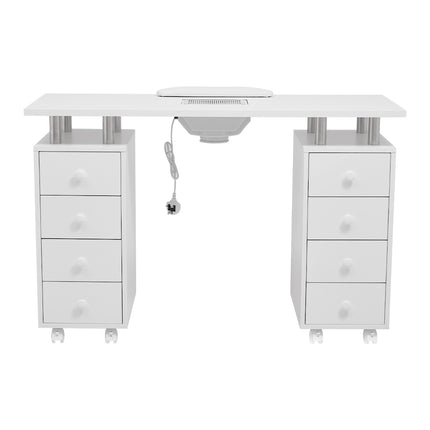 Rolling Manicure Station Nail Table with Dust Collector