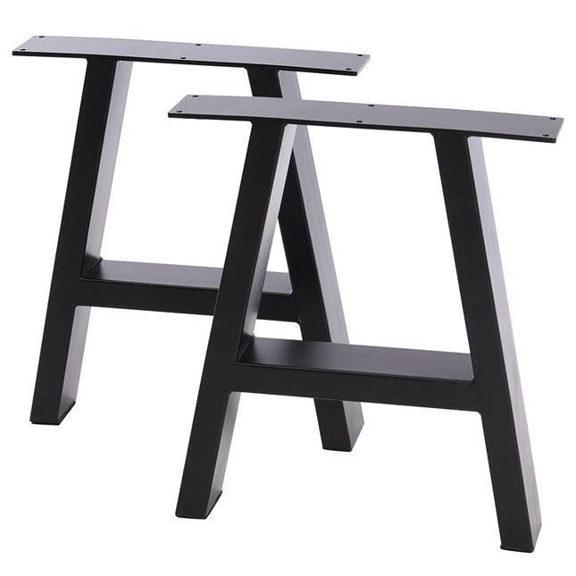 Set of 2 Metal Table Bench Legs Frames A-Frame Steel Base Stands 69x71CM