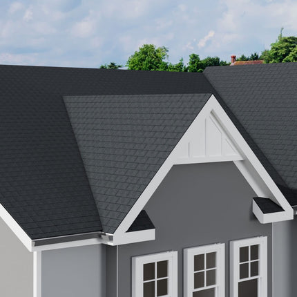 18Pcs/Pack Black 3-Tab Asphalt Shingles Rectangular Houses Shed Roofing Tiles