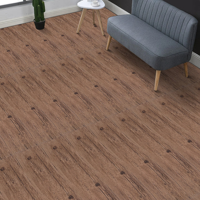 Rustic Lifelike Wood Grain Self-adhesive PVC Flooring 36Pcs