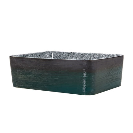 Ceramic Countertop Washbasin Vessel Sink with Waste Kit