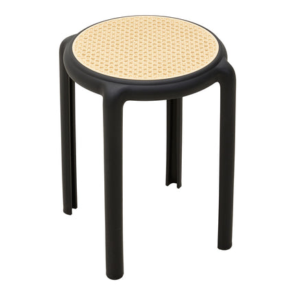 6Pcs Plastic Backless Stacking Stool Dining Chair