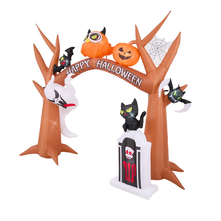 9FT Blow-up Halloween Archway Inflatable Decoration with Built-in LED Light