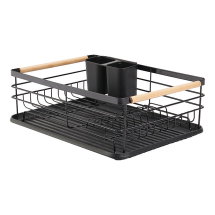 Black/ White Iron Dish Drainer Rack