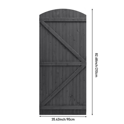 Semi Braced Arch Top Strong Wooden Garden Gate