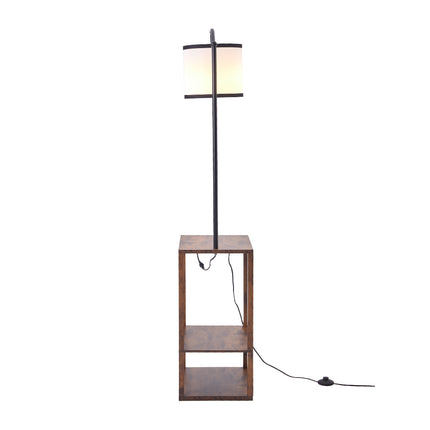 Modern Metal Floor Lamp Side Table 2 In 1