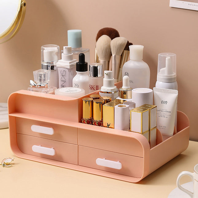 Various Uses for a Plastic Desk Organizer with Drawers Pink