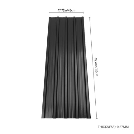 12pcs Steel Corrugated Roofing Sheets 45x115cm