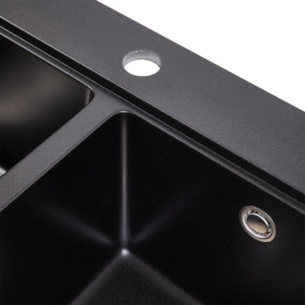 Modern Quartz Resin Composite Kitchen Sink with Waste Kit