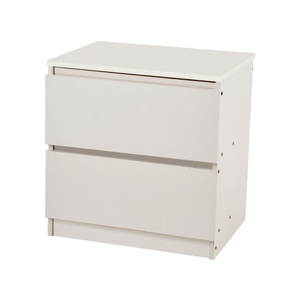 2-Drawer Wooden Nightstand Bedside Table