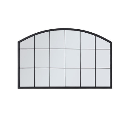 Arched Wall Mirror for Decor Modern Black Framed Window Mirror