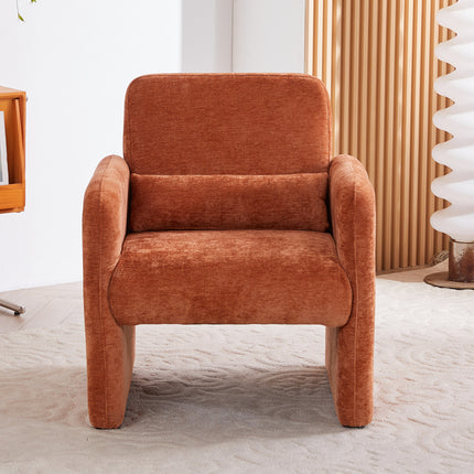 Modern Accent Chair with Lumbar Pillow