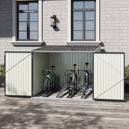 Galvanized Steel Bike Shed Bicycle Storage Shed