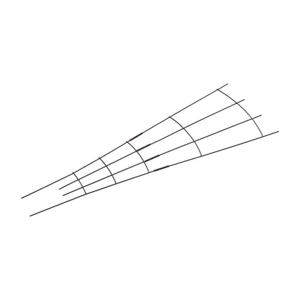 4-Pack Outdoor Metal Trellis Set for Climbing Plants