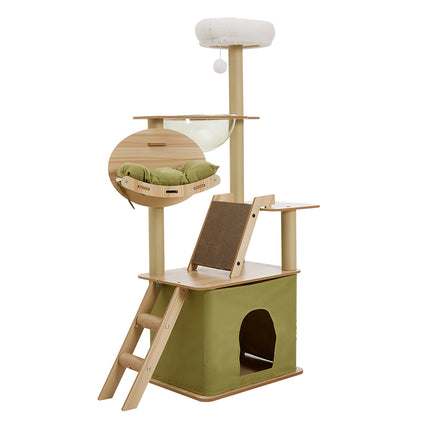 Luxurious Cat Tower Set with Scratching Board