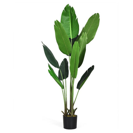160cm Tall Artificial Banana Leaf Tree Faux Large Plants in Pot