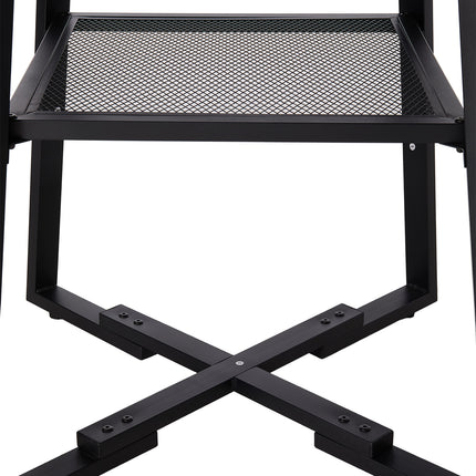 Round Dining Table with Storage Shelf