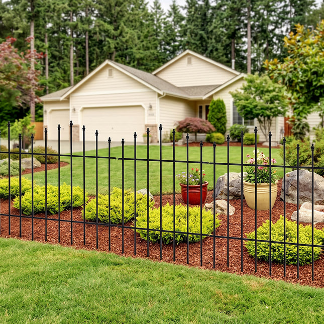 5Pcs Metal Garden Fences