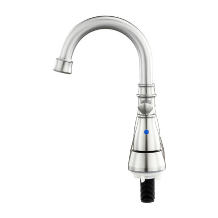 Double Handle Bathroom Sink Faucet with Drainer