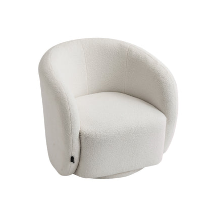 Teddy Fleece Upholstered Swivel Accent Chair