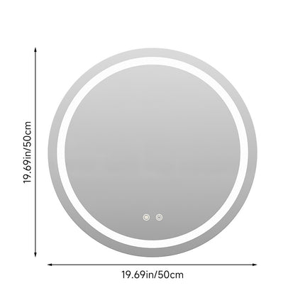 Wall Mounted Round LED Bathroom Mirror