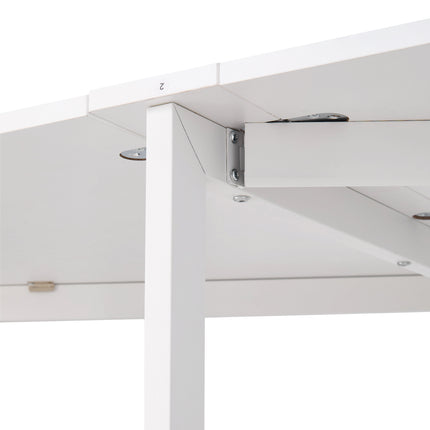Folding Drop Leaf Table with 6 Wheels