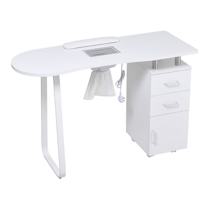 Wooden Manicure Table Nail Station with Dust Collector