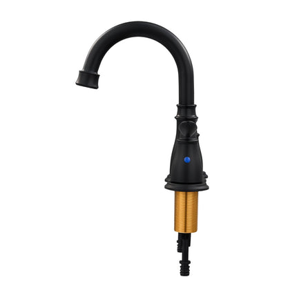 Double Handle Bathroom Sink Faucet with Drainer