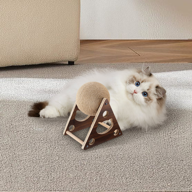 Cat Scratching Ball Natural Sisal Scratcher Pet Toy