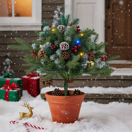 Artificial Christmas Planter Bushes Decoration