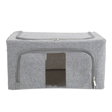 100L Metal Frame Fabric Storage Box with Windows
