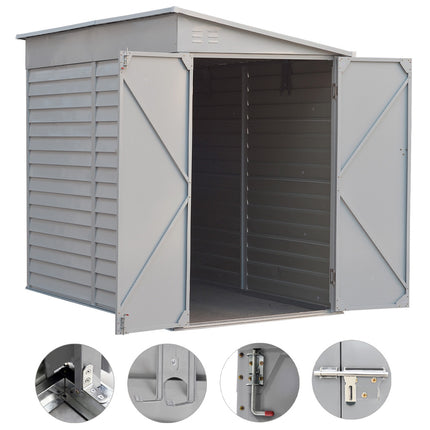 4.6x9FT Outdoor Metal Garden Storage Shed