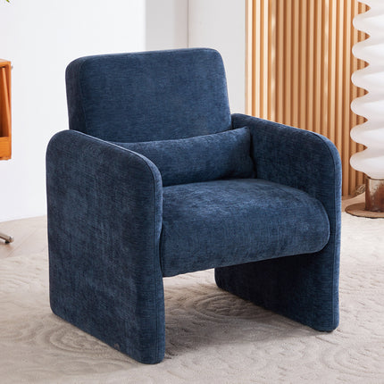 Modern Accent Chair with Lumbar Pillow