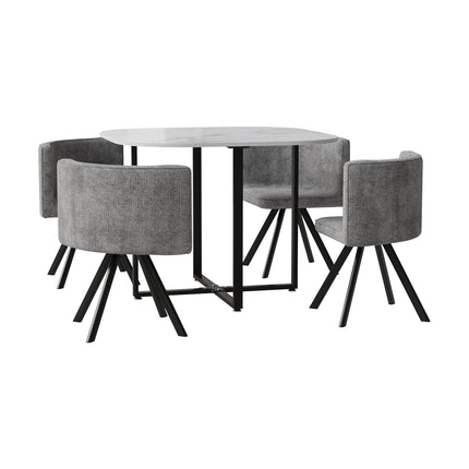 Modern Dining Table Set with 4 Chairs