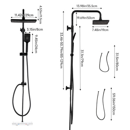 Modern Shower Mixer Set for Bathroom/ Bathtub