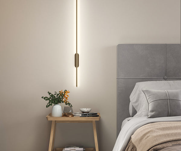 1M Modern Wall Light Gold Linear LED Cool Light Sconce