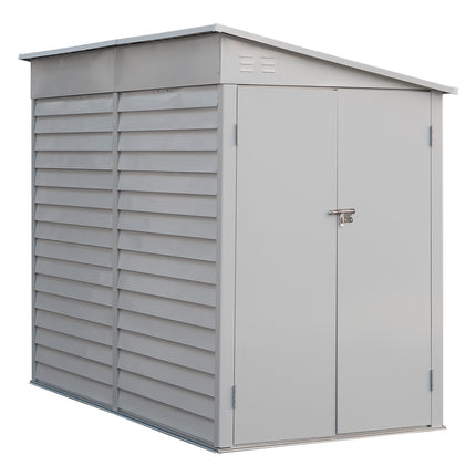 4.6x9FT Outdoor Metal Garden Storage Shed