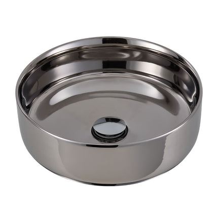 Round Ceramic Countertop Washbasin Vessel Sink